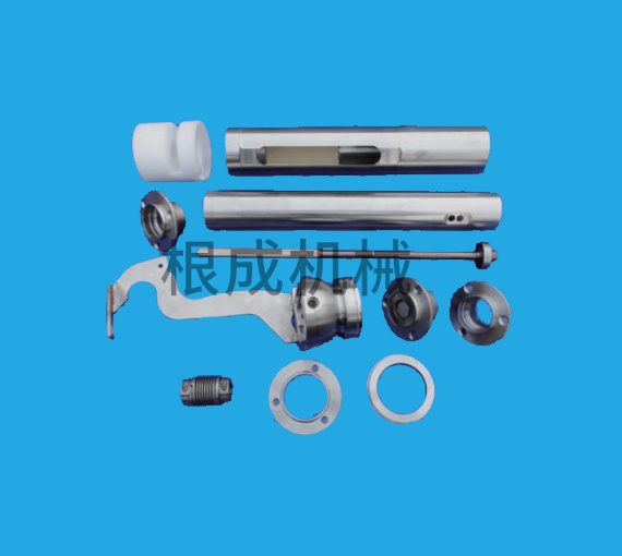 进口夹持器的导向轴套，轴承座，长方轴，弹簧联轴器等